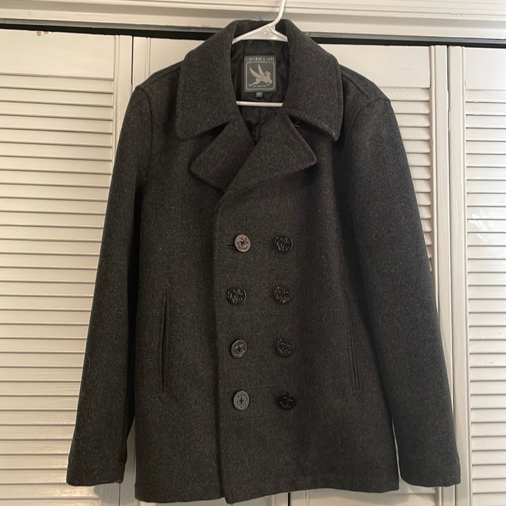 I. Spiewak & Sons Mens Wool Peacoat Size Medium